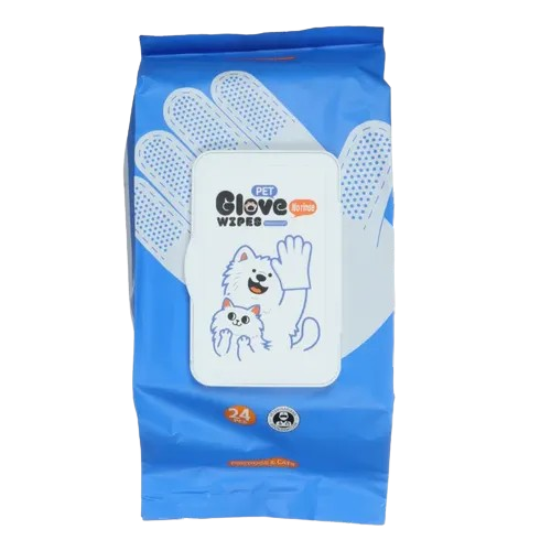 Guantes Húmedos de Aseo para Mascotas